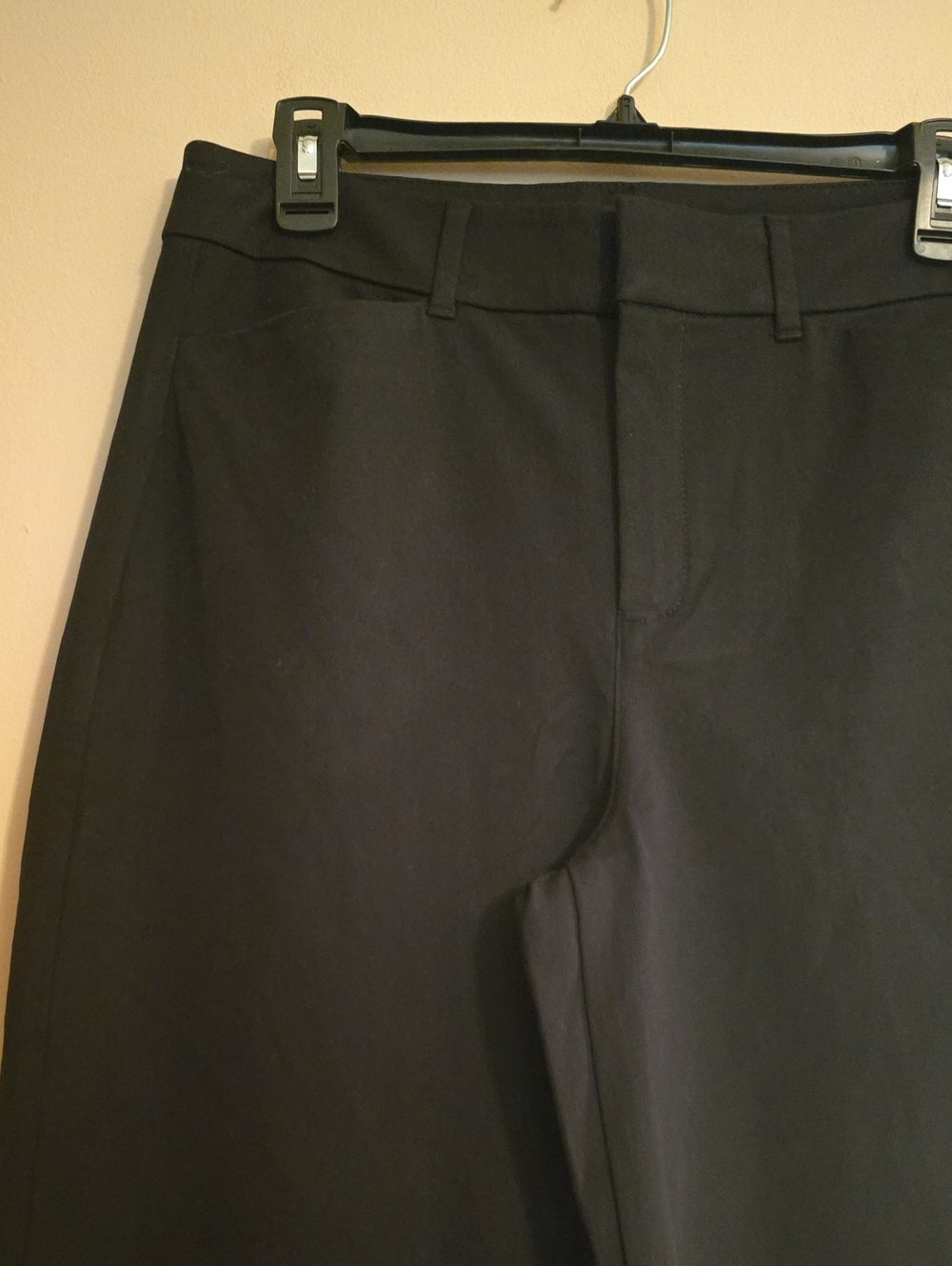 New Old Navy Women's 8 Tall High-rise Pixie Straight Black Ankle Trousers - Picture 2 of 7